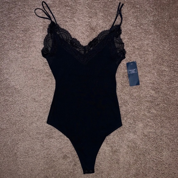 Abercrombie & Fitch Tops - Abercrombie & Fitch Black Lace Bodysuit